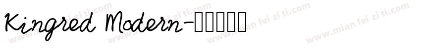 Kingred Modern字体转换